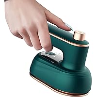 Upgrade Portable Mini Ironing Machine, 180° Rotating Handheld Iron, 50ml Foldable Travel Pack Iron, Professional Micro Iron, Suitable for Home and Travel(green)