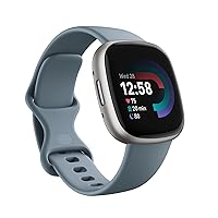 Fitbit Versa 4 Fitness Smartwatch with built-in GPS and up to 6 days battery life - compatible with Android and iOS.