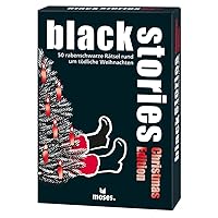 Black Stories Christmas Edition, 50 Raven Black Puzzles, The Thriller Card Game