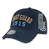 Rapiddominance Coast Guard Vintage Athletic Cap, Navy