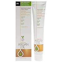 One n Only Argan Oil Demi-Permanent Color Cream - 3N Dark Natural Brown Hair Color Unisex 3 oz