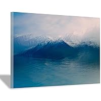 Peinneis Abstract Blue Poster Pictures Modern Wall Art Decor Canvas Painting Living Room Home Decorative (16x24inch(40x60cm),Inner Frame)