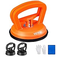 VEVOR Car Dent Puller, 3 Pack Dent Remover Tools, Dent Removal Kit Suction Cup for Paintless Car Body Dent Repair, Glass, Tiles, Screen, Mirror, Objects Moving and Lifting, with Gloves and Cloth