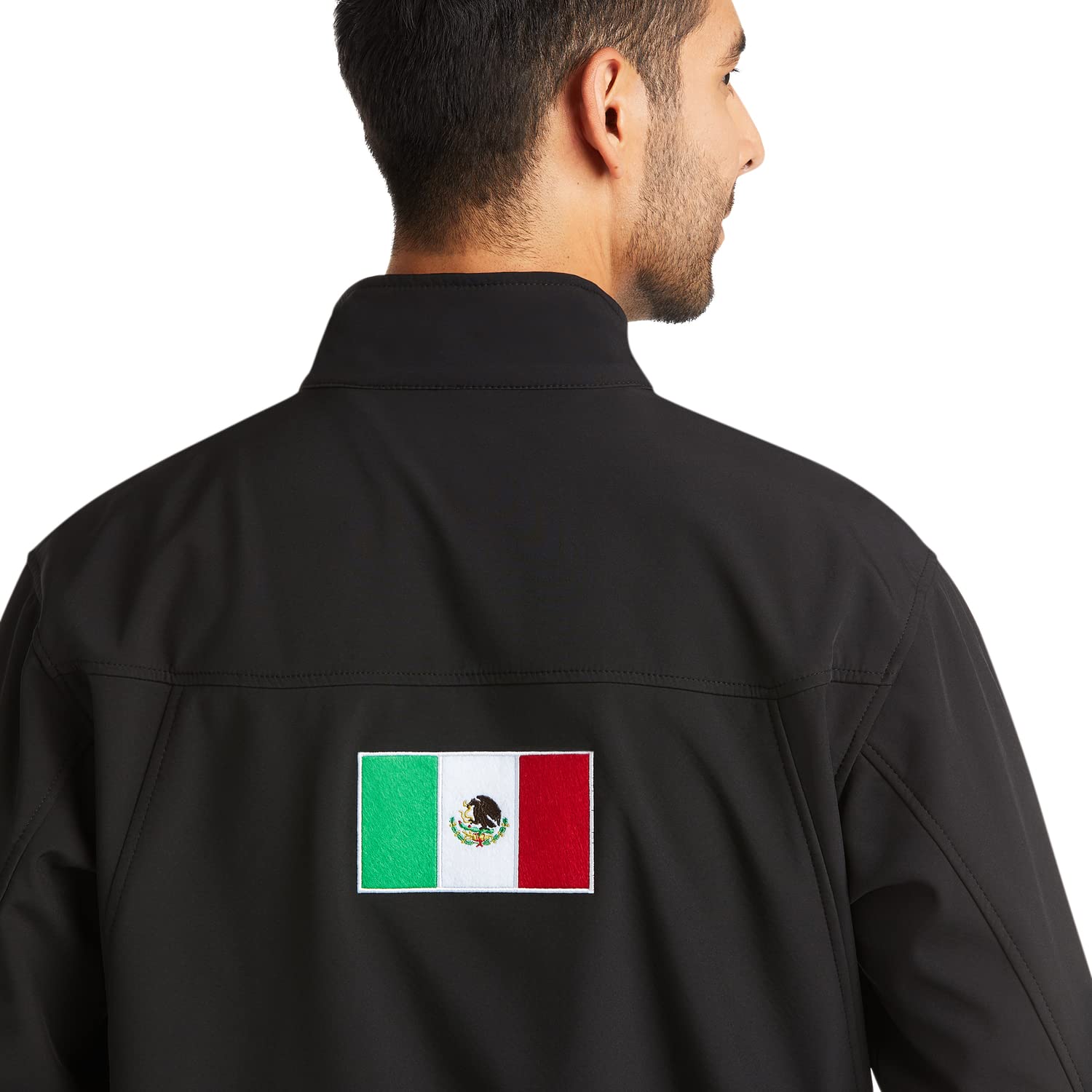 ARIAT Men's New Team Softshell Mexico Water Resistant Jacket