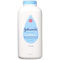 Johnson & Johnson Pure Cornstarch Baby Powder with Soothing Aloe Vera & Vitamin-E ,15 Ounce (6 Pack) (8978449)
