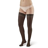 Ames Walker AW Style 8 Sheer Support 20-30 mmHg Firm Compression Thigh High Stockings w/Band Black XXLarge