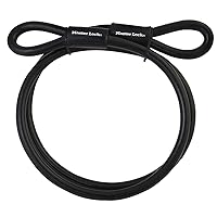 Masterlock Black Looped End - 3M X 10Mm Road Bike Security Cable (Default, Black)