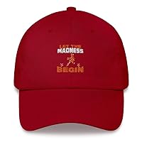 Let The Madness Begin Women Basketball Pull Back Dad Cap