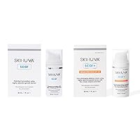 24 Hour Scar Care System Bundle: Skinuva® Next Generation Scar+ SPF 30 Cream (1 oz) + Skinuva® Next Generation Scar Cream (1 oz), Advanced Scar Removal Cream Formulated with Growth Factors