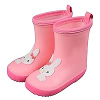 Rabbit Cartoon Character Rain Shoes Children's Rain Shoes Boys And Girls Water Shoes Baby Snow Boots for Toddler Girls