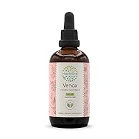 Venax B120 Alcohol-Free Extract Tincture, Concentrated Liquid Drops: Butcher's Broom Root, Horse Chestnut Nut, Rosemary Leaf, Prickly Ash Bark, Bilberry Leaf, Grape Seed. Stone Root. 4 Oz