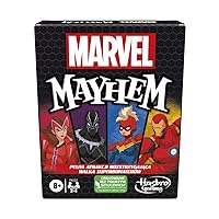 Hasbro Gaming Marvel Mayhem Card Game, Multicoloured, for 8 Years (Language- Polish)