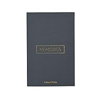 New View Gifts Memories Coffee Table Photo Album, Holds 180 4x6 Photos, Gray Linen (01-DS-39331)