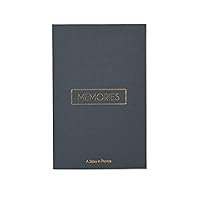 Memories Coffee Table Photo Album, Holds 180 4x6 Photos, Gray Linen (01-DS-39331)