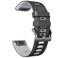 22 26mm Quickfit Watch Strap For Garmin Fenix 7 7X 6 6X Pro 5X 5 Plus 3 3HR Forerunner 935 945 Quick Release Silicone Watch Wristband