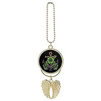 St Patricks Day Four Leaf Clover Boat Anchor_pixian_ai Car Hanging Ornaments Cute Rearview Mirror Swing Pendant Auto Interior Decorations