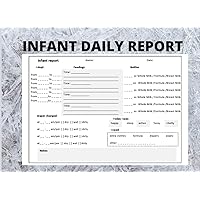 Infant daily report: Infant Daily Report - In-Home Preschool, Daycare, Nanny Log