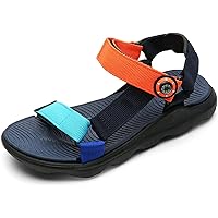 LEFEKA Boys Girls Sport Water Sandals Lightweight Outdoor Hiking Sandals Adjustable Straps Beach Sandal (Toddler/Little Kid/Big Kid)