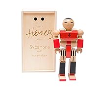 Playhard Hero Action Figures – Sycamore Wood Baby Toys for Imaginative Play –Sturdy & Durably Packaged Hero Toy for Kids