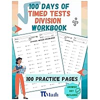 PI MATH Timed Tests Division Workbook, Division Practice Problems, Grades 3-5: Practice with more than 6000 division Facts, Digits 0-12, Reproducible Practice Problems, enhance elementary skills.