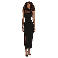 Donna Morgan Illusion Neck Sleeveless Bodycon Sexy Dresses for Women