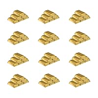 Beistle 72 Piece Plastic Gold Bar Stacking Decorations For Wild Western Theme Photo Booth Props Birthday Party Favor Boxes, 7