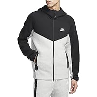 Nike Sportswear Tech Fleece Windrunner Men's Full-Zip Hoodie Size - XX-Large Heather/Black