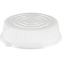 Sovereign Clear Plastic Round Tray Lid, (12