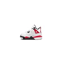 Toddler's Jordan 4 Retro White/Fire Red-Black (BQ7670 161) - 6
