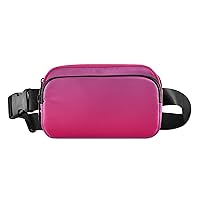 Red Gradient Fanny Packs for Women Men Everywhere Belt Bag Fanny Pack Crossbody Bags for Women Fashion Waist Packs with Adjustable Strap Belt Purse for Travel Sports Cycling Outdoors