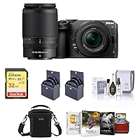 Nikon Z 30 Mirrorless Camera with 16-50mm & 50-250mm Lens, Bundle with Corel Mac Photo Editing Software Suite, 32GB SD Memory Card, Bag, 62mm and 46mm UV, CPL and ND Filters