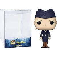 Airman: P o p ! Air Force Vinyl Figurine Bundle with 1 Compatible 'ToysDiva' Graphic Protector (46753 - B)