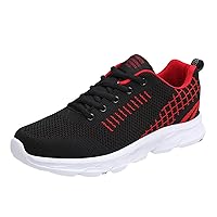 Mens Running Shoes Walking Tennis Sneakers Mens Shoes Summer Large Size Casual Breathable Mesh Lace Up Fashion Casual Shoes Running V3 Men's Sneakers