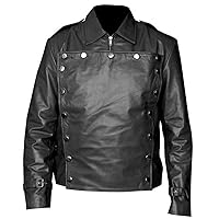 Mens The Rocketeer Secord Billy Campbell Flight Aviatir Pilot Cosplay Faux Leather Jacket
