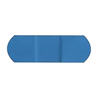 1114025 Blue Metal Detectable Adhesive Strips, Sterile, Plastic, 1