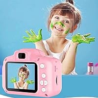 1080P Digital Camera, 2.0 LCD Photography Autofocus Vlogging Camera, Digital Zoom Video Camera with Card Reader, Compact Point Travel Cameras for Gifts (Pink)