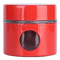 Airtight Glass Kitchen Canisters with Lids,Iron Glass Mini Sealed Jar Kitchen Storage Tank Home Decoration,Kitchen Food Storage Containers,For Sugar, Coffee, Tea, Flour, Cookies, Beans(RED)
