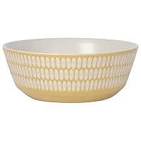 Danica Studio Ochre Imprint Ceramic Bowl, 6 inch DIA