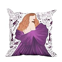 Music Love Gift Pillow Covers Home Decor, Fans Song Album Gift Merch Series Pillow Covers 18x18, Throw Pillow Covers Decorative Square Cushion Covers for Couch Bed Sofa Car Seat