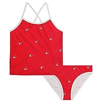 Tommy Hilfiger Girls' One-Piece and Bikini Swimsuits with UPF 50+ Sun Protection, Quick Drying Bathing Suit