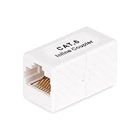 StarTech.com RJ45 Coupler 5-Pack, Inline Cat6 Coupler, Female to Female (F/F) T568 Connector, Unshielded Cat6 Cable Extension