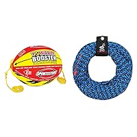 Booster Ball, Towable Tube Rope Performance Ball Dimensions inflated (38in x 28in) deflated (45in x 36in)