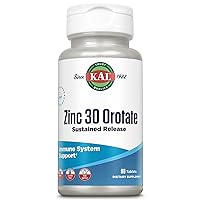 KAL 5198482 Zinc Orotate Sustained Release 30mg | Nutritive Support for Normal, Healthy Protein Synthesis, Proper Growth, Energy & Metabolism | 90 Tablets