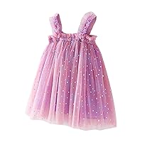 Toddler Girls Sleeveless Dot Tulle Suspenders Princess Dress Dance Party Dresses Clothes Girls Plaid Dress