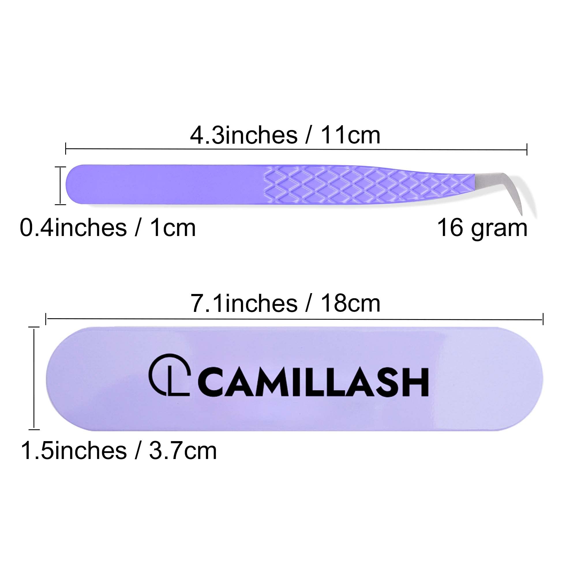 Fiber Tip Lash Tweezers For Eyelash Extension Tweezers Professional Artist Tech Work Kit Tools,Best Volume Eyelash Lashes Extensions Purple Tweezers Precision Supplies (Volume)