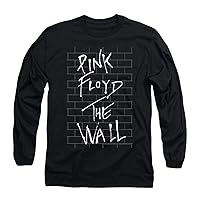 Popfunk Classic Pink Floyd The Wall Album Rock Band Black Longsleeve T Shirt & Stickers
