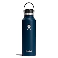 Hydro Flask Stainless Steel Standard Mouth Water Bottle with Flex Cap and Double-Wall Vacuum Insulation
