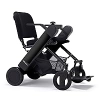 Model F Power Chair - Convenience and Performance - with Foldable Design, Smart Technology, and Remote Control via App - A Perfect Mobility Solution for Adults and Elderly. - Black (One Size)