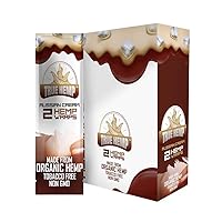 All Natural Non GMO Hemp Wraps 2 Count Per Pouch Pack of 25 (Russian Cream)