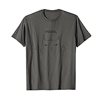 Bored Cat shows disagreement with Maths Funny Math Hater T-Shirt